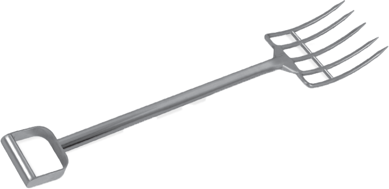 Stainless steel hot sale pitchfork