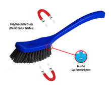 Load image into Gallery viewer, 16" Metal & X-Ray Detectable Resin Set Long Handle Brush (D9RESMDX)