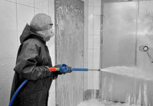 Load image into Gallery viewer, 1/2" Stainless Steel Save Water Valve in Antimicrobial Rubber Protection with Quick Coupler (CABV202)