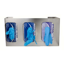 Load image into Gallery viewer, Stainless Steel Triple Side Loading Glove Box Dispenser (A6003)
