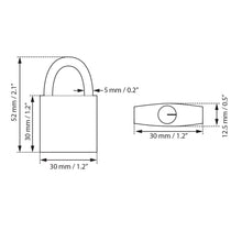 Load image into Gallery viewer, Stainless Steel Padlock for Knife Baskets (KBSSP)