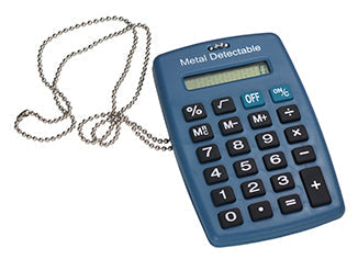 Buy Metal Detectable Handheld Calculator with Safety Chain Online