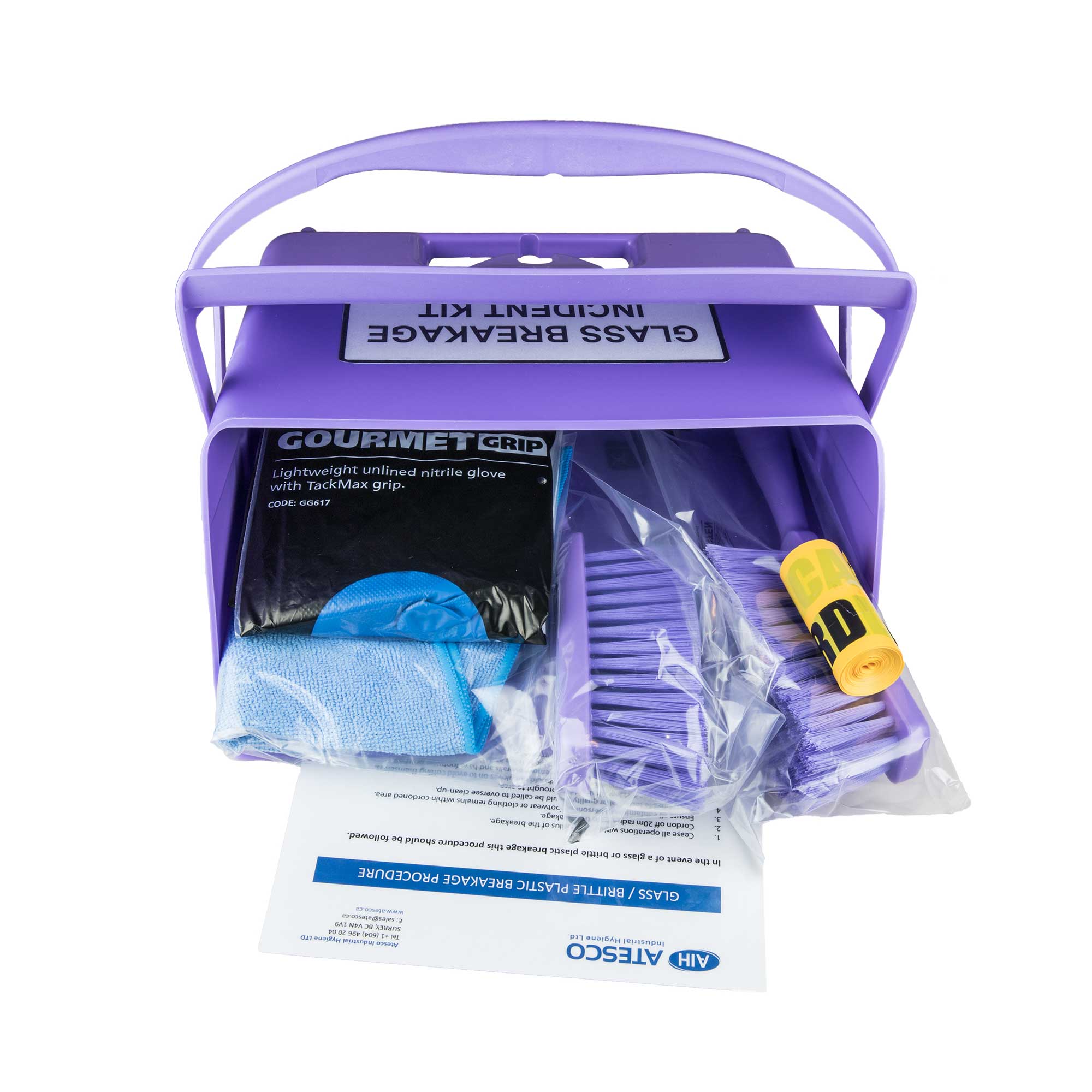 Glass Breakage Incident Kit (SK-Glass) – Atesco Industrial Hygiene