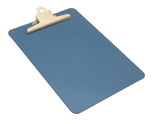 Detectable Plastic Clipboards with Stainless Steel Clip (DTM910) - Shadow Boards & Cleaning Products for Workplace Hygiene | Atesco Industrial Hygiene